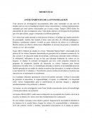 ANTECENDENTES DE LA INVESTIGACION