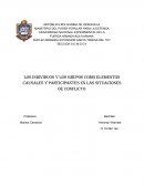 Los individuos y los grupos como elementos causales y participantes en las situaciones de conflicto