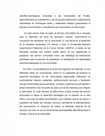 DESARROLLO DE HERRAMIENTAS TECNOLÓGICAS PARA OPTIMIZAR LAS ACTIVIDADES DEL CONSEJO COMUNAL “PEDRO MANUEL ARCAYA” UBICADO EN LA URBANIZACIÓN PEDRO MANUEL ARCAYA, DE LA PARROQUIA PUNTA CARDÓN, MUNICIPIO CARIRUBANA DEL ESTADO FALCÓN. Página 12