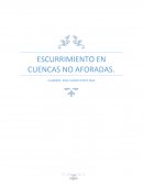 Escurrimiento en cuencas no aforadas.