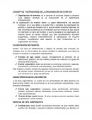 CONCEPTOS Y DEFINICIONES DE LA ORGANIZACIÓN DE EVENTOS