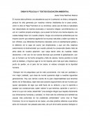 ENSAYO PELICULA Y TEXTOS EDUCACIÓN AMBIENTAL