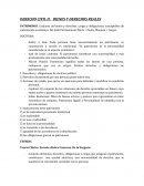 DERECHO CIVIL II: BIENES Y DERECHOS REALES