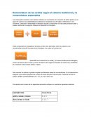 Nomenclatura de los ácidos según el sistema tradicional y la nomenclatura sistemática