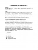 Fenomenos fisicos y quimicos. Identificar fenómenos químicos y físicos en la materia y determinar los cambios realizados.