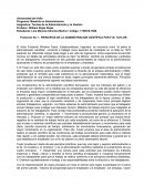 Protocolo No.1: PRINCIPIOS DE LA ADMINISTRACION CIENTÍFICA POR F.W. TAYLOR