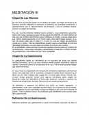 MEDITACIÓN III Origen De Las Ciencias