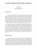Las tres columnas del desarrollo económico