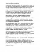 Biodiversidad en mexico.