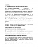 I CAPITULO LA COMUNIDAD DONDE VIVO: SECTOR CONCORDIA