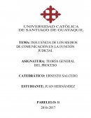 INFLUENCIA DE LOS MEDIOS DE COMUNICACIÓN EN LA FUNCIÓN JUDICIAL