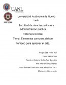 Elementos comunes del ser humano para apreciar el arte