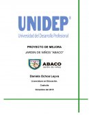 PROYECTO DE MEJORA JARDIN DE NIÑOS “ABACO”