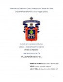 CIENCIAS DE LA EDUCACIÓN PLANEACIÓN DIDÁCTICA