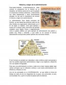 Historia y origen de la administración