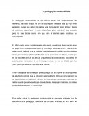 La pedagogía constructivista.