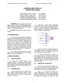 LABORATORIO FISICA III: LENTES DELGADAS