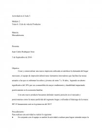 Módulo 2 Tema 6: Ciclo de vida de Productos. Página 1