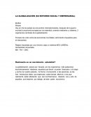 La globalización (su entorno social y empresarial)