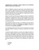 COMPOSICION DE LA MATERIA Y TEORIA ATOMICA DE LOS ELEMENTOS DESDE UN PUNTO VISTA CONCEPTUAL