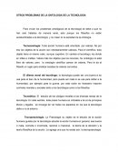 PROBLEMAS DE LA ONTOLOGIA DE LA TECNOLOGIA