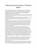 Informe de Lectura Critico: “El Quinto Poder”