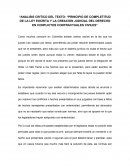 Analisis critico del texto: Principio de completitud de la ley escrita y la creacion judicial del derecho en conflictos contractuales civiles