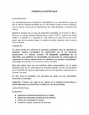 DESARROLLO SUSTENTABLE ANTECEDENTES