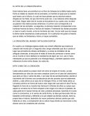 Cosmoviciones LA CREACIÓN DEL MUNDO- MITOLOGÍA EGIPCIA