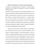 Didáctica que implementa en el proceso de enseñanza aprendizaje..