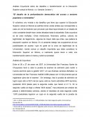 ANALISIS COYUNTURAL ED. SUPERIOR EN BOLIVIA.