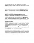 JUZGADO DE LETRAS DEL TRABAJO DEL DEPARTAMENTO DE FRANCISCO MORAZAN.- En la ciudad de Tegucigalpa Del Distrito Central a los TRECE DIAS DEL MES DE DICIEMBRE DEL AÑO 2015