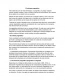 Visto desde el punto de vista etimológico, la pragmática, el griego "pragma", "praxis" significa "medida". Pero el punto de vista de la comunicación, es el estudio de los signos en su relación con sus usuarios.