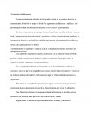 La argumentación está referida a la justificación externa de las premisas decisivas o razonamientos, Aristóteles se ocupó en dividir los argumentos en dialecticos y analíticos; son premisas que cuentan con información necesaria a veces excesiva y c