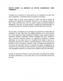 Ensayo de Gerencia de ventas como carrera.