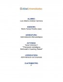 Estrategia de Macdonals.