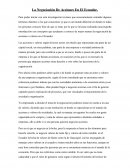 Negociación de acciones en el Ecuador.