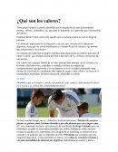 ¿Qué son los valores?La ética