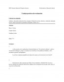 Trabajo práctico de evaluación. Análisis y adecuada resolución de las consignas