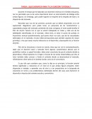 ¿Qué significa para ti la función tutorial?