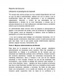 Reporte del discurso: Utilizando el paradigma de lasswell