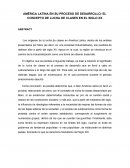América latina en su proceso de desarrollo: El concepto de lucha de clases en el siglo XX.
