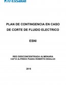 PLAN DE CONTINGENCIA EN CASO DE CORTE DE FLUIDO ELECTRICO ESNI