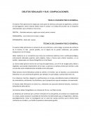 DELITOS SEXUALES Y SUS COMPLICACIONES. TEMA 6. EXAMEN FISICO GENERAL.