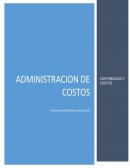 Administración de costos, contabilidad y control