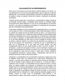 CUALIDADES DE UN EMPRENDEDOR