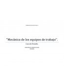 FORMACION SOCIOCULTURAL II ‘‘Mecánica de los equipos de trabajo’’
