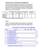 EJERCICIO DE VALORACIÓN DE SEGMENTOS