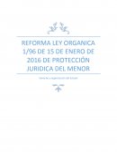 Reforma Ley del menor
