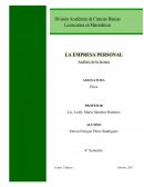 La empresa personal es una tarea fundamental que el hombre debe llevar a cabo, tarde o temprano en algún momento de su vida. La labor de forjarse una identidad propia es necesaria